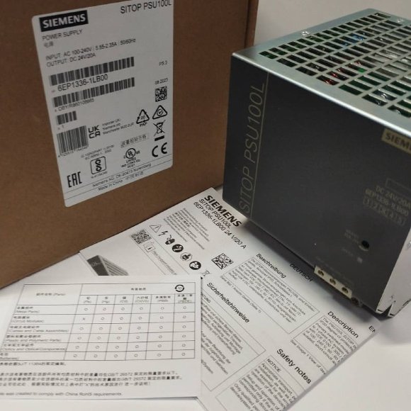 6EP1336-1LB00, SITOP PSU100L 24 V/20 A Fuente de alimentación estabilizada
