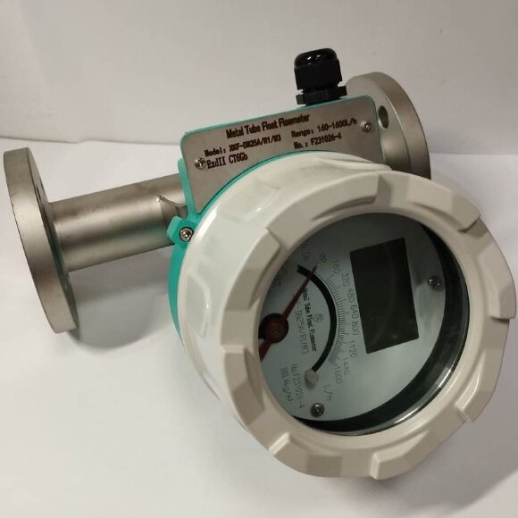 DN25 Stainless steel flow meter rotameter LZ PN16 (liquid Alcohol mixture C2H5OH 96%), 160...1600 l/h, 4-20mA, Ex, 0,8014g/cm3, 8/30/78°C DN25 Stainless steel flow meter rotameter LZ PN16 (liquid Alcohol mixture C2H5OH 96%), 160...1600 l/h, 4-20mA, Ex, 0,8014g/cm3, 8/30/78°C