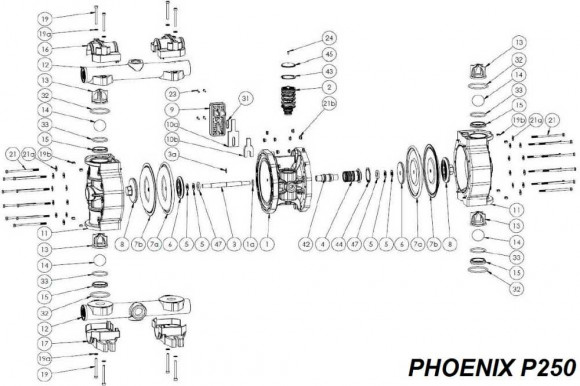 Membrana o-ring, POM-c, PHOENIX P65, P100, P101, P160, P250 Membrana o-ring, POM-c, PHOENIX P65, P100, P101, P160, P250