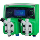 Bomba dosificadora de doble solenoide EMEC WDPH RH 6-10 l/h, 7-3 bar con panel de control