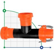 Ø63 mm/Ø63 mm Stecker TE