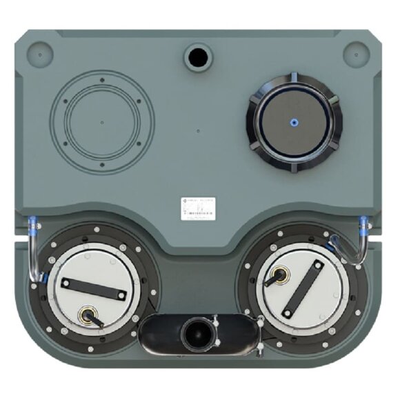 Estación de almacenamiento Sololift con mecanismo de corte con dos bombas y cuadro de control AIZL- SC750W Doble, 15,5/13,5, 0,75 kW, 220V, 2800 rpm Estación de almacenamiento Sololift con mecanismo de corte con dos bombas y cuadro de control AIZL- SC750W Doble, 15,5/13,5, 0,75 kW, 220V, 2800 rpm