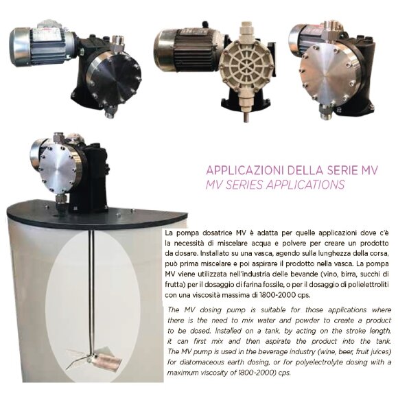 Мембранный насос-дозатор для миксеров AQUA MVN, AISI 316L 162 л/ч, 5 бар, 0,55 кВт, 380В Мембранный насос-дозатор для миксеров AQUA MVN, AISI 316L 162 л/ч, 5 бар, 0,55 кВт, 380В