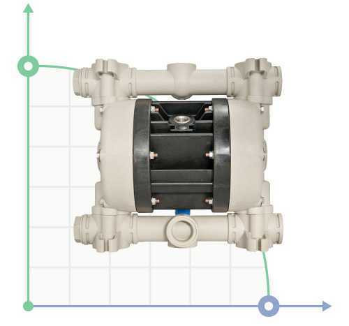 Пневматичний мембранний насос BOXER 81 PP IB81-P-HTTPVX- Пневматичний мембранний насос BOXER 81 PP IB81-P-HTTPVX-