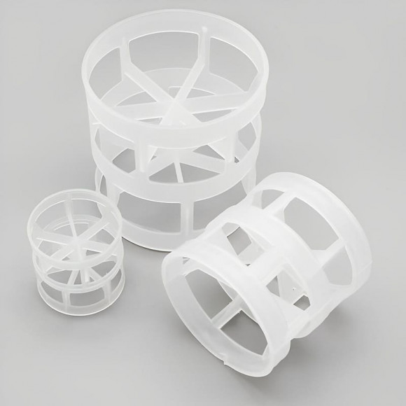 Anneaux de Pall en plastique, PP, 76x76x3,0 mm, Plastic Pall Ring