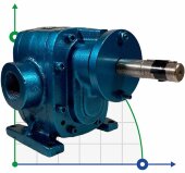 Bomba de engranajes para aceite EMSE EDP 1010 , 1 1/2 pulgadas 10 m3/h, sin motor Bomba de engranajes para aceite EMSE EDP 1010 , 1 1/2 pulgadas 10 m3/h, sin motor