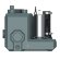 Abwasserhebeanlage mit zwei Pumpen und Bedienfeld AIZL-1500W Double, 30/13, 1,5 kW, 220V, 2800 U/min