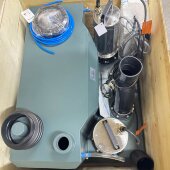 Установка для подъема канализационных стоков с двумя насосами и пультом управления AIZL-1500W Double, 30/13, 1,5 кВт, 220V, 2800 об/мин