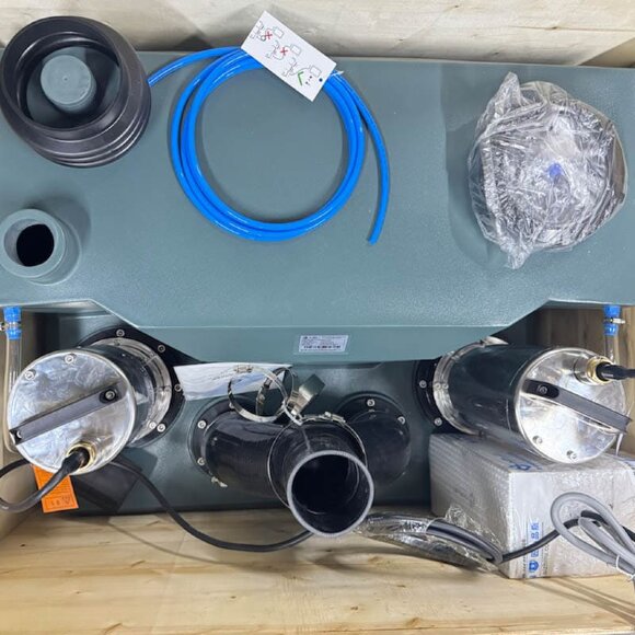 Установка для підйому каналізаційних стоків з двома насосами та пультом управління AIZL-1500W Double, 30/13, 1,5 кВт, 220V, 2800 об/хв