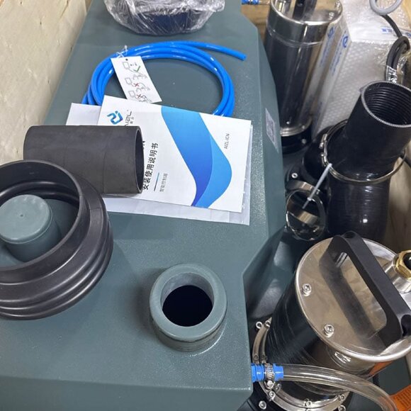 Установка для підйому каналізаційних стоків з двома насосами та пультом управління AIZL-1500W Double, 30/13, 1,5 кВт, 220V, 2800 об/хв