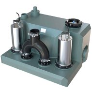 Abwasserhebeanlage mit zwei Pumpen und Bedienfeld AIZL-1500W Double, 30/13, 1,5 kW, 220V, 2800 U/min Abwasserhebeanlage mit zwei Pumpen und Bedienfeld AIZL-1500W Double, 30/13, 1,5 kW, 220V, 2800 U/min