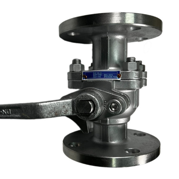 PN16 DN40 Stainless steel ball valve AISI 316, seat PTFE