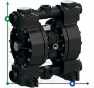 PHOENIX P252 PVDF SANTOPRENE+PTFE Pneumatic Diaphragm Pump for hydrofluoric acid, 250 l/min PHOENIX P252 PVDF SANTOPRENE+PTFE Pneumatic Diaphragm Pump for hydrofluoric acid, 250 l/min