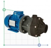 Pompe à entraînement magnétique DM 10 PVDF avec moteur électrique de 0,55 kW Pompe à entraînement magnétique DM 10 PVDF avec moteur électrique de 0,55 kW