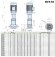 Bomba multietapa para tratamiento de agua EVX 45/4, 15 kW, 65 m3/h, 98 m, 380 V/T, AISI 304 (EBARA EVM)