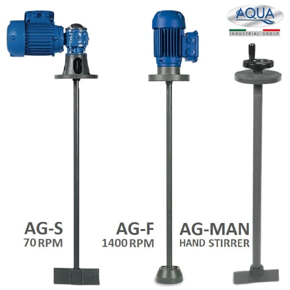 Миксер электрический для химии AQUA AG3-AISI70/S, 380V, 70 RPM, ADAG3A07S