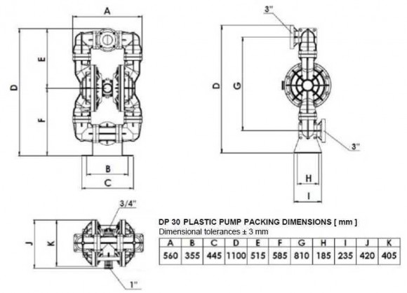 Przeciwwybuchowa pompa membranowa DP 30 PB/N*B Przeciwwybuchowa pompa membranowa DP 30 PB/N*B