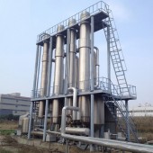 Falling film vacuum evaporator MVR for wastewater treatment, chemical purification Falling film vacuum evaporator MVR for wastewater treatment, chemical purification
