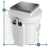 Погруженная станция для накопления и подъема сточных вод с пультом управления AIZL-HB750, 18/12, 0,75 кВт, 220V, 2850 об/мин