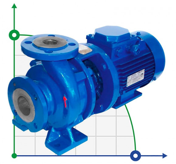 Cantilever monobloc pump KM 100-80-160, 15kW, 3000