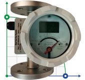 DN50 Stainless steel flow meter rotameter LZ PN16 (water), 0...10 000 l/h, 4-20mA, Ex