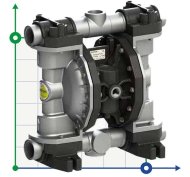 Pneumatic Diaphragm Pump PHOENIX P250 ALU EPDM, 250 l/min for chemical solutions Pneumatic Diaphragm Pump PHOENIX P250 ALU EPDM, 250 l/min for chemical solutions