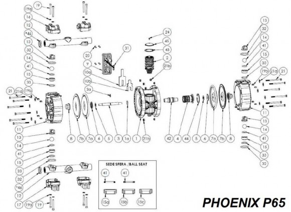 Верхний / нижний коллектор, PP+VTR, PHOENIX P65