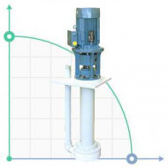 Bomba centrífuga vertical IM 155, PP, 1000 mm, 5,5 kW Bomba centrífuga vertical IM 155, PP, 1000 mm, 5,5 kW