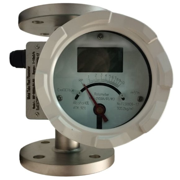 DN50 Stainless steel flowmeter rotameter LZ PN16 (40% alcohol mixture), 0...10 000 l/h, 4-20mA, Ex DN50 Stainless steel flowmeter rotameter LZ PN16 (40% alcohol mixture), 0...10 000 l/h, 4-20mA, Ex