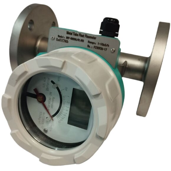 DN50 Stainless steel flowmeter rotameter LZ PN16 (40% alcohol mixture), 0...10 000 l/h, 4-20mA, Ex DN50 Stainless steel flowmeter rotameter LZ PN16 (40% alcohol mixture), 0...10 000 l/h, 4-20mA, Ex