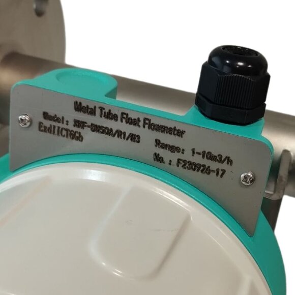 DN50 Stainless steel flowmeter rotameter LZ PN16 (40% alcohol mixture), 0...10 000 l/h, 4-20mA, Ex DN50 Stainless steel flowmeter rotameter LZ PN16 (40% alcohol mixture), 0...10 000 l/h, 4-20mA, Ex