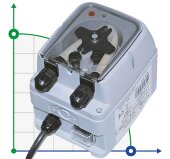 Pompe doseuse péristaltique AQUA PDP TEC-POOL 4-1 100-240VAC SANTOPRENE GRIS AVEC NIVEAU PRED.