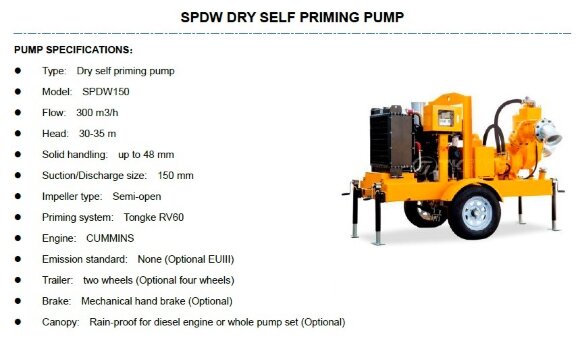 Estación de bombeo diésel SPDW150 300 m3/h, 35 m, con motor Cummins, 67 kW, 1800 rpm Estación de bombeo diésel SPDW150 300 m3/h, 35 m, con motor Cummins, 67 kW, 1800 rpm