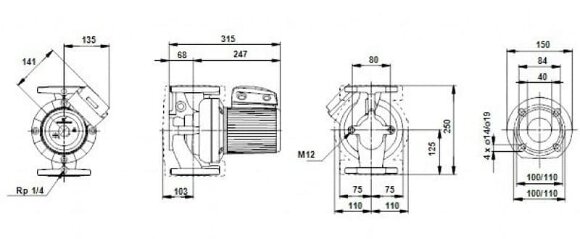Циркуляционный насос UPS50-180 F 1x230-24 Циркуляционный насос UPS50-180 F 1x230-24