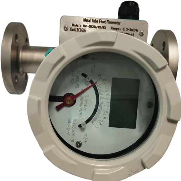 DN25 Stainless steel flowmeter rotameter LZ PN16 (96% alcohol), 0...3,000 l/h, 4-20mA, Ex DN25 Stainless steel flowmeter rotameter LZ PN16 (96% alcohol), 0...3,000 l/h, 4-20mA, Ex