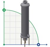 Shell and tube heat exchanger condenser W6.203, 10 m2 Shell and tube heat exchanger condenser W6.203, 10 m2