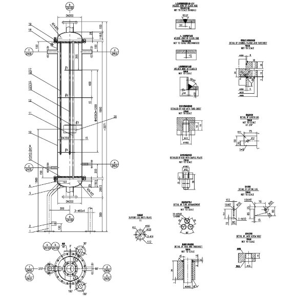 Shell and tube heat exchanger condenser W6.203, 10 m2