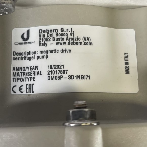 Bomba de accionamiento magnético DM 06 PP con motor eléctrico de 0,37 kW Bomba de accionamiento magnético DM 06 PP con motor eléctrico de 0,37 kW