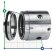 Sello mecánico R-JB104 16, TC/TC, VITON, 304, T5С