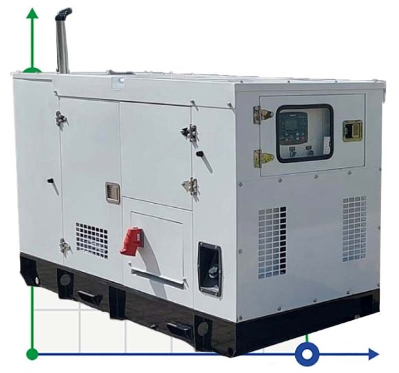 Промышленный дизельный генератор XHYP-36GF с ATS, двигатель Perkins 50kVA, 36kW, 380V/50HZ закрытого типа
