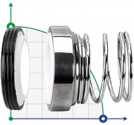 Механічне ущільнення R-101 25, CЕR/CAR, VITON, 304 Механічне ущільнення R-101 25, CЕR/CAR, VITON, 304