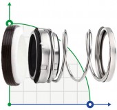 Торцевое уплотнение вала R-21UK 40, SIC/SIC, VITON, 304, N Торцевое уплотнение вала R-21UK 40, SIC/SIC, VITON, 304, N