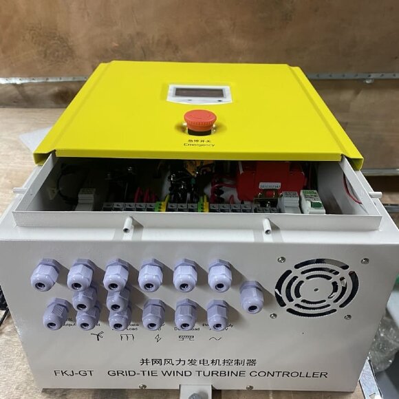 Контроллер ветрогенератора для сетевых систем FKJ-GT 10 кВт, 380 V с WIFI, DRUMP LOAD