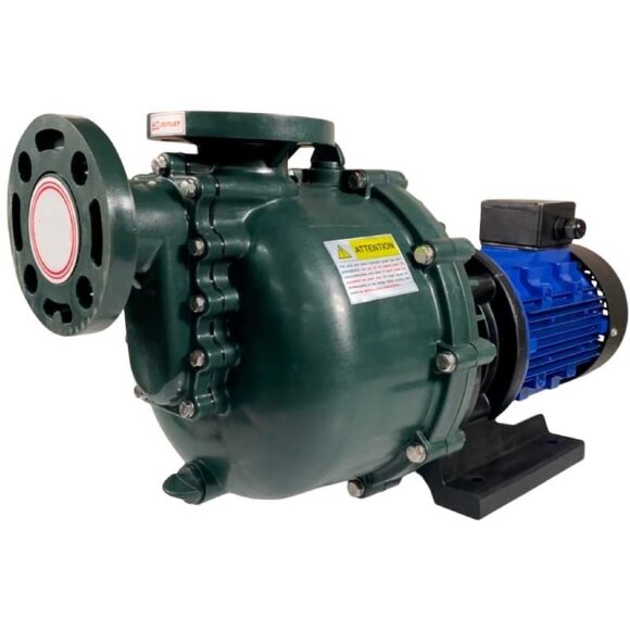 Chemische Schwefelsäurepumpe QHB-G-75072EAL-SSH5V38AGABS-3801, GFRPP, 970L/min, 27m, 5,5kW, 380V zentrifugal selbstansaugend
