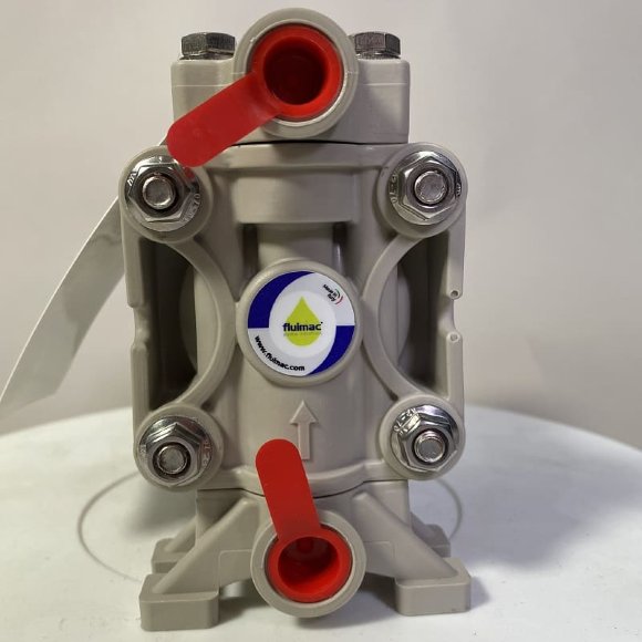 Насос FLUIMAC PHOENIX P08 PP NBR+PTFE, 7 л/хв пневматичний мембранний для перекачування в’язких рідин Насос FLUIMAC PHOENIX P08 PP NBR+PTFE, 7 л/хв пневматичний мембранний для перекачування в’язких рідин