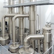 12,6T vacuum evaporation unit for the concentration of alcohol stillage (4-stage) for an alcohol plant with a capacity of 6000 dal of alcohol per day 12,6T vacuum evaporation unit for the concentration of alcohol stillage (4-stage) for an alcohol plant with a capacity of 6000 dal of alcohol per day