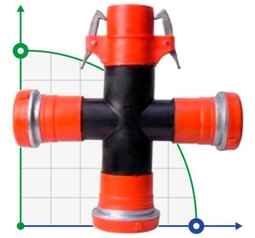 90 mm/90 mm, krzyż TE łącznik krzyżowy