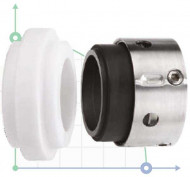 Sello mecánico R-8B 3.5/8, CAR/SIC, VITON, 304, AG