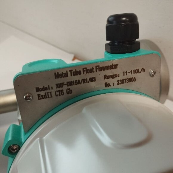 DN15 Stainless steel flow meter rotameter LZ PN40 (alcohol 96%), 11...110 l/h, 4-20mA, Ex DN15 Stainless steel flow meter rotameter LZ PN40 (alcohol 96%), 11...110 l/h, 4-20mA, Ex