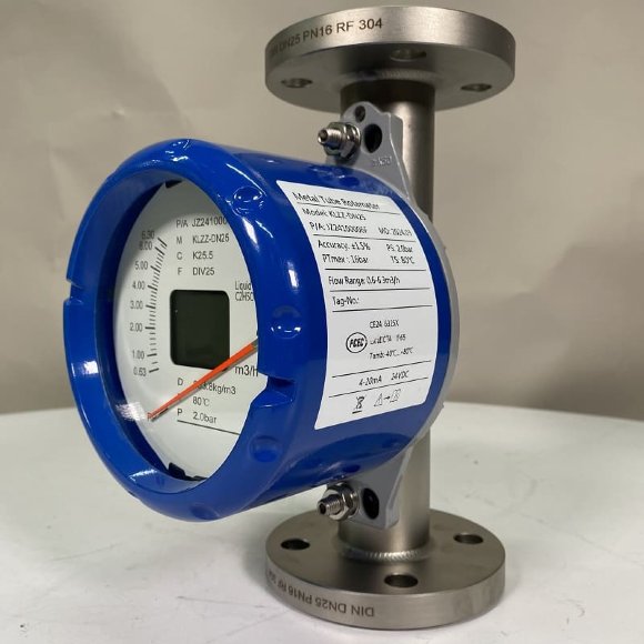 DN25 Débitmètre rotamètre acier inoxydable KLZZ PN6 (mélange d'alcool liquide C2H5OH 30%), 0.6...6.3 m3/h, 4-20mA, Ex DN25 Débitmètre rotamètre acier inoxydable KLZZ PN6 (mélange d'alcool liquide C2H5OH 30%), 0.6...6.3 m3/h, 4-20mA, Ex